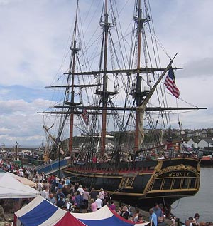 Reconstruction of Bounty on visit to Maryport